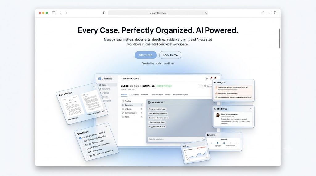 CaseFlow product screenshot