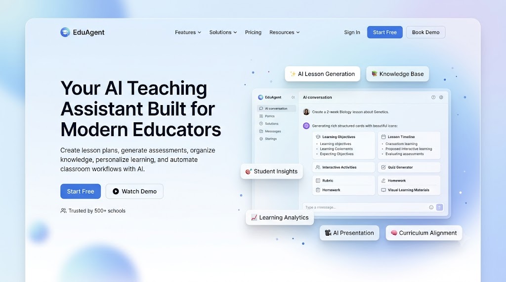 EduAgent Platform product screenshot