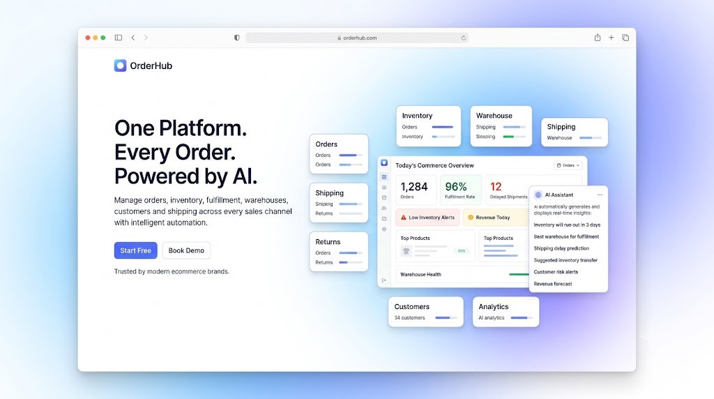 OrderHub product screenshot